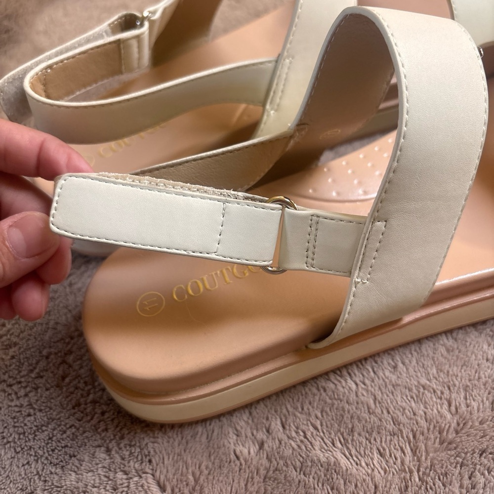 Chic cream Women's Sandals - Picture 10 of 11